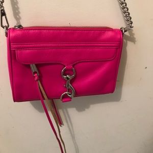 REBECCA MINKOFF Pink Mini Mac Crossbody Purse